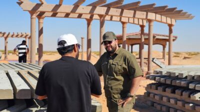 رئيس الهيئة يزور محمية شتاته البرية بسرت